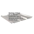 Damwandplaat 45/333 | Dak | Aluminium 0,70 mm | 25 µm Polyester | 9007 - Grijs aluminiumkleurig #2