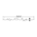 Damwandplaat T18DR | Dak | Anti-Drup 700 g/m² | Staal 0,50 mm | 25 µm Polyester | 9011 - Grafietzwart #10