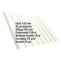 Damwandplaat T18DR | Dak | Anti-Drup 700 g/m² | Staal 0,63 mm | 25 µm Polyester | 9002 - Grijswit #2