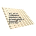 Damwandplaat T18DR | Dak | Staal 0,75 mm | 25 µm Polyester | 1015 - Licht ivoorkleurig #2