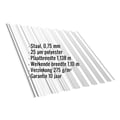 Damwandplaat T18DR | Dak | Staal 0,75 mm | 25 µm Polyester | 7035 - Lichtgrijs #2