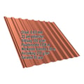 Damwandplaat T20M | Dak | Anti-Drup 700 g/m² | Staal 0,63 mm | 25 µm Polyester | 8004 - Koperbruin #2