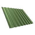 Damwandplaat T20M | Dak | Staal 0,50 mm | 25 µm Polyester | 6011 - Resedagroen #1
