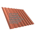 Damwandplaat T20M | Dak | Staal 0,75 mm | 25 µm Polyester | 8004 - Koperbruin #2