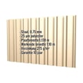 Damwandplaat T20M | Gevel | Staal 0,75 mm | 25 µm Polyester | 1015 - Licht ivoorkleurig #2