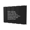 Damwandplaat T35M | Gevel | Staal 0,50 mm | 50 µm PURLAK® | 9005 - Gitzwart #2