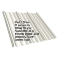 Damwandplaat T45/333M | Dak | Anti-Drup 700 g/m² | Staal 0,50 mm | 25 µm Polyester | 9002 - Grijswit #2