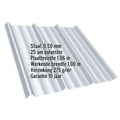 Damwandplaat T45/333M | Dak | Staal 0,50 mm | 25 µm Polyester | 7035 - Lichtgrijs #2