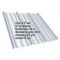 Damwandplaat T45/333M | Dak | Staal 0,75 mm | 25 µm Polyester | 7035 - Lichtgrijs #2