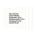 Damwandplaat T7M | Gevel | Staal 0,63 mm | 50 µm PURLAK® | 9002 - Grijswit #2