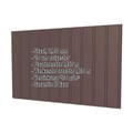 Damwandplaat T7M | Gevel | Staal 0,50 mm | 25 µm Polyester | 8017 - Chocoladebruin #2