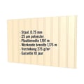 Damwandplaat T7M | Gevel | Staal 0,75 mm | 25 µm Polyester | 1015 - Licht ivoorkleurig #2
