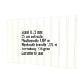 Damwandplaat T7M | Gevel | Staal 0,75 mm | 25 µm Polyester | 9002 - Grijswit #2