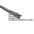 Druiplijst | 5 x 5 cm | 100° | Staal 0,50 mm | 35 µm Mattpolyester | 23 - Donkergrijs #2