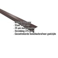 Druiplijst | 5 x 5 cm | 100° | Staal 0,50 mm | 35 µm Mattpolyester | 32 - Donkerbruin #2