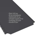 Felsplaat PD-510-S | Nano | Staal 0,50 mm | 35 µm mattpolyester | 9005 - Gitzwart #2