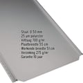 Felsplaat PD-510-S | Vlak | Anti-Drup 700 g/m² | Staal 0,50 mm | 25 µm Polyester | 9007 - Grijs aluminiumkleurig #2