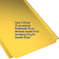 Felsplaat PD-510-S | Vlak | Staal 0,50 mm | 25 µm Polyester | 1021 - Koolzaadgeel #2