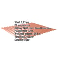 Golfplaat 18/1064 | Dak | Anti-Drup 2400 g/m² | Staal 0,63 mm | 25 µm Polyester | 8004 - Koperbruin #2