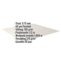 Golfplaat 18/1064 | Dak | Anti-Drup 700 g/m² | Staal 0,75 mm | 60 µm Puramid | 9002 - Grijswit #2
