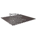 Golfplaat 18/1064 | Gevel | Staal 0,50 mm | 35 µm Mattpolyester | 32 - Donkerbruin #2