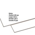 HPL plaat | Buiten | 6 mm | Zuiverwit | 3,05 x 1,30 m #2