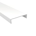Klemdeksel | Voor DUO profiel | Aluminium | Wit | Lengte 2,00 m #1