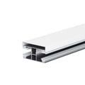 Klemdeksel | Voor DUO profiel | Aluminium | Wit | Lengte 2,00 m #2