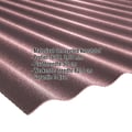 Kunststof profielplaat Scobanit light | 76/18 | 3,00 mm | Roodbruin | 2,00 m #2