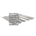 Damwandplaat 35/207 | Dak | Anti-Drup 700 g/m² | Staal 0,50 mm | 25 µm Polyester | 9007 - Grijs aluminiumkleurig #2