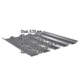 Damwandplaat 35/207 | Dak | Staal 0,50 mm | 60 µm Puramid | 7016 - Antracietgrijs #2