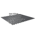 Golfplaat 18/1064 | Dak | Staal 0,50 mm | 35 µm Mattpolyester | 23 - Donkergrijs #2