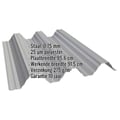 Warmdakplaat T92P | Dak | Staal 0,75 mm | 25 µm Polyester | 9007 - Grijs aluminiumkleurig #2