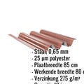 Warmdakplaat TP104 | Dak | Staal 0,65 mm | 25 µm Polyester | 8012 - Roodbruin #2