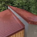 Muuraansluiting | 16 x 11,5 cm | 95° | Staal 0,63 mm | 25 µm Polyester | 8012 - Roodbruin #5