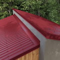Muuraansluiting | 22 x 15 cm | 95° | Staal 0,50 mm | 25 µm Polyester | 3005 - Wijnrood #5