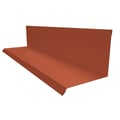 Muuraansluiting | Typ 2 | 10 cm x 11 cm x 2,00 m | 90° | Staal 0,50 mm | 50 µm PURMAT® | 750 - Tegelrood #1