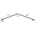 Nokstuk vlak | 14,5 cm x 14,5 cm x 2,00 m | 140° | Staal 0,75 mm | 50 µm PURLAK® | 7016 - Antracietgrijs #4