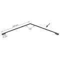 Nokstuk vlak | 20 cm x 20 xm x 2,00 m | 140° | Staal 0,75 mm | 25 µm Polyester | 028 - Kersrood #4