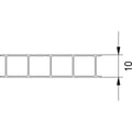Polycarbonaat kanaalplaat | 10 mm | Profiel A4 | Voordeelpakket | Plaatbreedte 1,05 m | Helder | Dubbel UV-besch. | Breedte 3,30 m | Lengte 3,00 #18