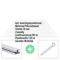 Polycarbonaat kanaalplaat | 10 mm | Profiel DUO | Voordeelpakket | Plaatbreedte 1,05 m | Helder | Breedte 3,30 m | Lengte 2,00 m #2