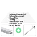 Polycarbonaat kanaalplaat | 10 mm | Profiel Mendig | Voordeelpakket | Plaatbreedte 1,05 m | Helder | Breedte 3,30 m | Lengte 2,00 m #2