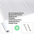Polycarbonaat kanaalplaat | 16 mm | Profiel A1 | Voordeelpakket | Plaatbreedte 98 cm | Helder | X-Structuur | Breedte 5,10 m | Lengte 2,50 m #2