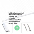 Polycarbonaat kanaalplaat | 16 mm | Profiel A1 | Voordeelpakket | Plaatbreedte 98 cm | Opaal wit | X-Structuur | Breedte 5,10 m | Lengte 2,50 m #2