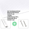Polycarbonaat kanaalplaat | 16 mm | Profiel A4 | Voordeelpakket | Plaatbreedte 98 cm | Opaal wit | Blueline | Breedte 3,09 m | Lengte 2,00 m #2
