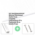 Polycarbonaat kanaalplaat | 16 mm | Profiel A4 | Voordeelpakket | Plaatbreedte 98 cm | Opaal wit | X-Structuur | Breedte 3,08 m | Lengte 2,00 m #2