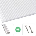 Polycarbonaat kanaalplaat | 16 mm | Profiel A4 | Voordeelpakket | Plaatbreedte 98 cm | Opaal wit | X-Structuur | Breedte 3,08 m | Lengte 2,00 m #1