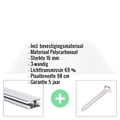 Polycarbonaat kanaalplaat | 16 mm | Profiel DUO | Voordeelpakket | Plaatbreedte 98 cm | Helder | Novalite | Breedte 3,09 m | Lengte 2,00 m #2