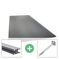 Polycarbonaat kanaalplaat | 16 mm | Profiel ECO | Voordeelpakket | Plaatbreedte 98 cm | Antracietgrijs | Novalite | Breedte 3,05 m | Lengte 2,00 m #1