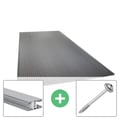 Polycarbonaat kanaalplaat | 16 mm | Profiel Mendig | Voordeelpakket | Plaatbreedte 98 cm | Antracietgrijs | Novalite | Breedte 3,09 m | Lengte 2,00 m #1